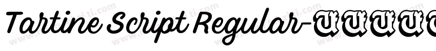 Tartine Script Regular字体转换
